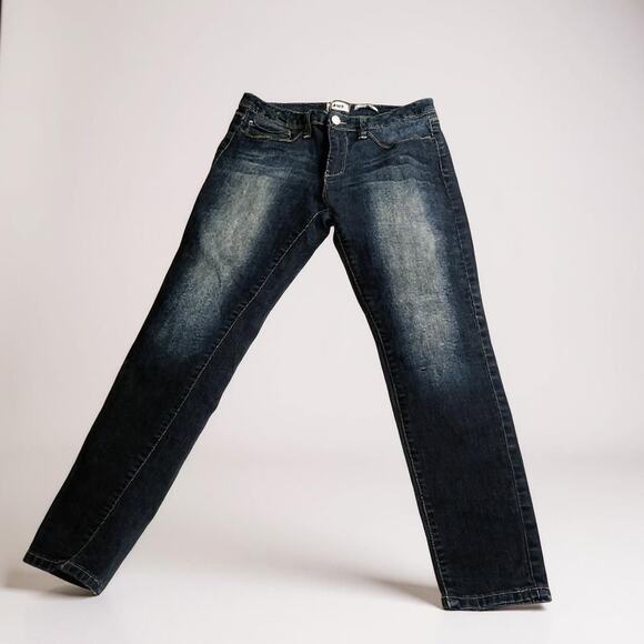 YMI Mid Rise Skinny Stretch Ankle Pants Blue Jeans Women's Junior's Size 11 - Picture 2 of 11